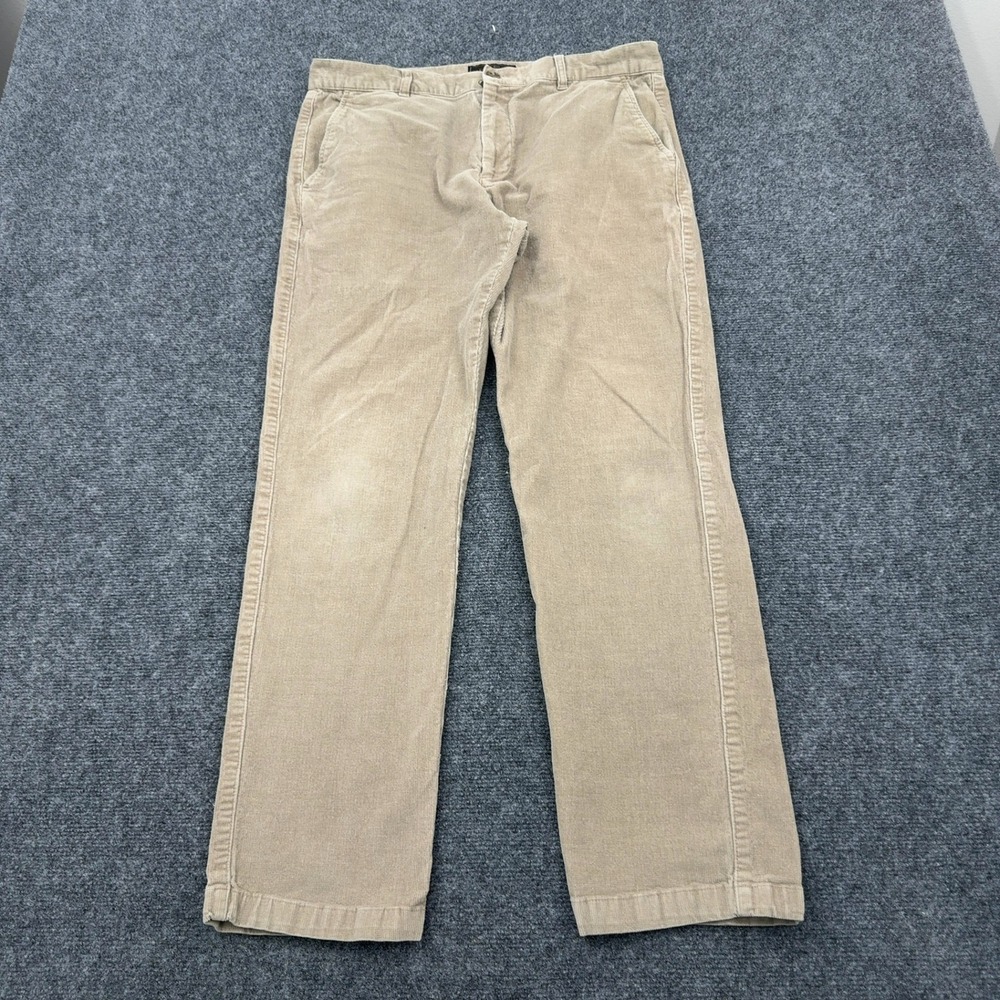Jos A Bank Pants Mens 35x32 Tan Corduroy Reserve Stretch Casual Preppy Classic